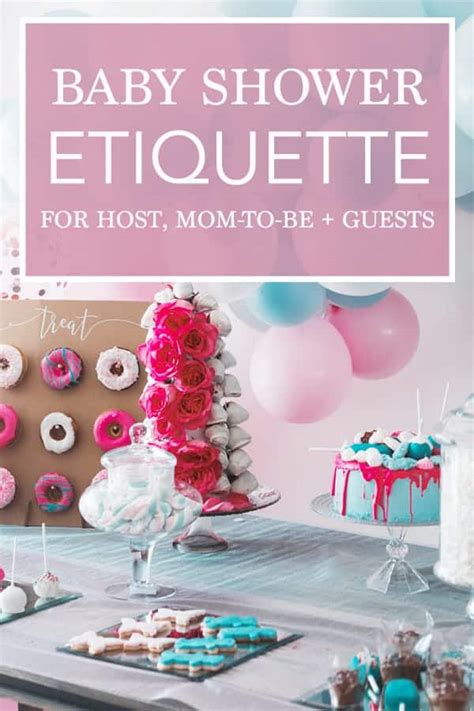 who pays for baby shower|proper etiquette for baby shower.